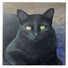 猫621黒猫 タイル