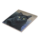 猫621黒猫 タイル (側面)