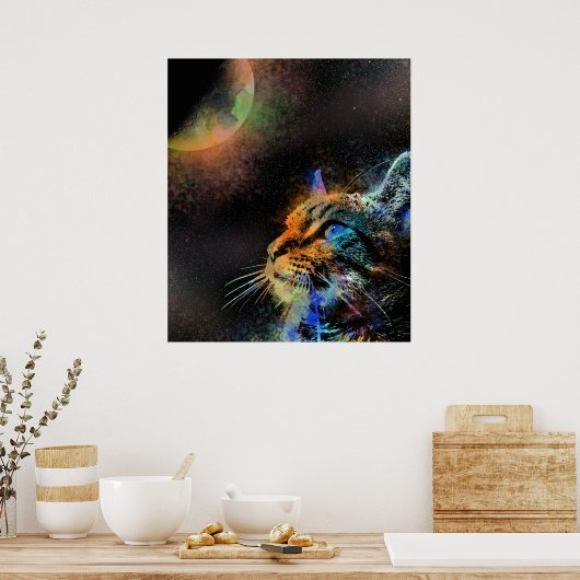 猫624 ポスター (キッチン)