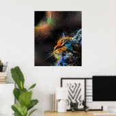 猫624 ポスター (ホームオフィス)