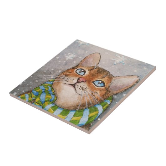 猫627冬雪 タイル (側面)