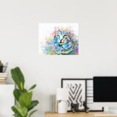 猫674 ポスター (ホームオフィス)