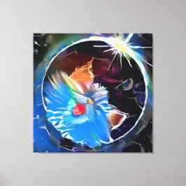 猫6 - 太陽の eclipse キャンバスプリント