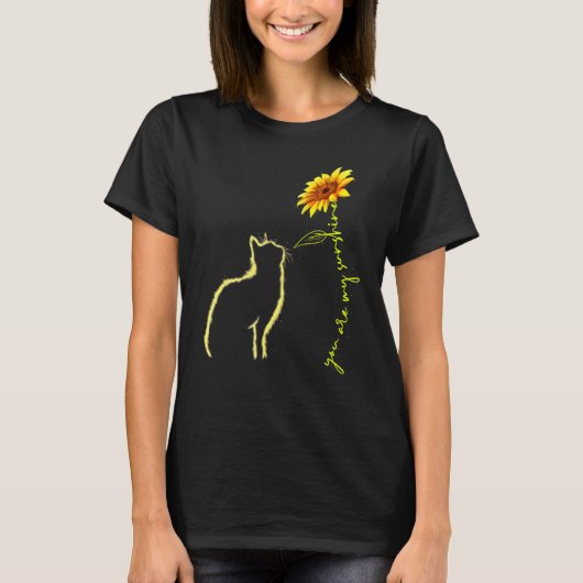 猫-あなたは私の太陽です ネコTシャツ 3 Tシャツ (正面)