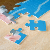 猫！いつも入浴。 ジグソーパズル (側面)