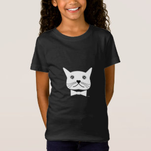 猫 – おもしろい目の詰まった猫カッコいいたち Tシャツ