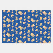 猫 – かわいいヨガ猫for猫好き、ヨガ好き ラッピングペーパーシート (正面3)