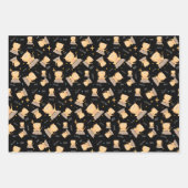 猫 – かわいいヨガ猫for猫好き、ヨガ好き ラッピングペーパーシート (正面)