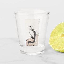 猫（かわいい子猫） (かわいい子猫) (by Xu Beihong) ショットグラス