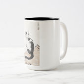 猫（かわいい子猫） (かわいい子猫) (by Xu Beihong) ツートーンマグカップ (正面右)
