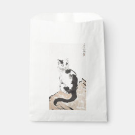 猫 (かわいい子猫) (愛らしい子猫) (Xu Beihong作) フェイバーバッグ