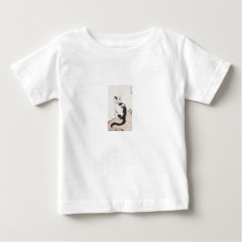 猫 (かわいい子猫) (愛らしい子猫) (Xu Beihong作) ベビーTシャツ