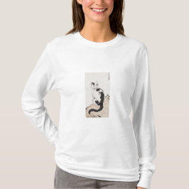 猫 (かわいい子猫) (愛らしい子猫) (Xu Beihong作) Tシャツ