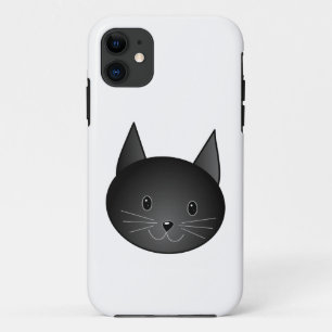 猫。 かわいく黒いキティ iPhone 11 ケース