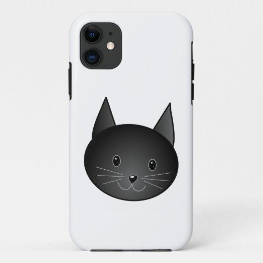 猫。 かわいく黒いキティ Case-Mate iPhoneケース (裏面)