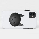 猫。 かわいく黒いキティ Case-Mate iPhoneケース (裏面(横))