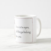 猫-すべての事はマグ属します コーヒーマグカップ (正面右)