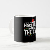 猫+と戯れるクリスマス家族 コーヒーマグカップ (正面左)