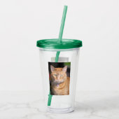 猫 アクリルタンブラー (裏面)