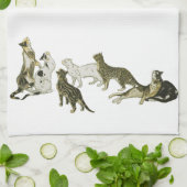 猫、アレグサンダーSteinlen キッチンタオル (折り畳み)