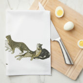 猫、アレグサンダーSteinlen キッチンタオル (四つ折り)