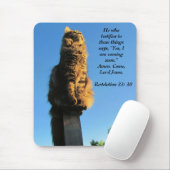 猫、イエスを待っている マウスパッド (マウス)