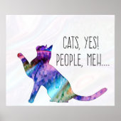 猫、イエス、人々、まあまあ ポスター (正面)
