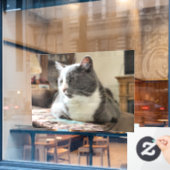 猫 ウィンドウサイン (カフェ窓)