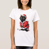 猫 ウサギ クリスマス 投票 選挙 2024 アメリカ Xmas Tシャツ (正面)