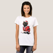 猫 ウサギ クリスマス 投票 選挙 2024 アメリカ Xmas Tシャツ (正面フル)