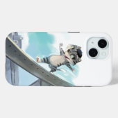 猫、エッフェル塔をスライド - パリ、タフケース Case-Mate iPhoneケース (裏面 (横))