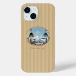 猫 & エッフェル塔 – パリの喜び iPhoneケース iPhone 15ケース