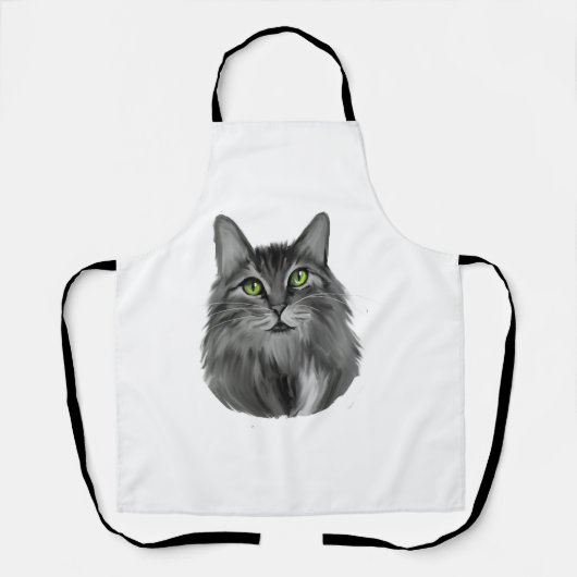 猫 エプロン (正面)