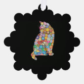 猫 オーナメントカード (正面)