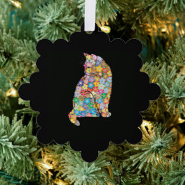 猫 オーナメントカード