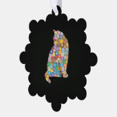 猫 オーナメントカード (左)