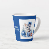猫 カフェラテマグ (右アングル)