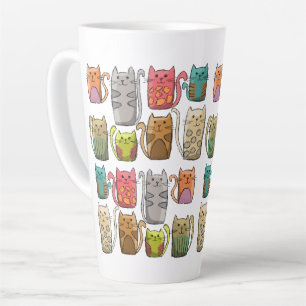 猫! カフェラテマグ