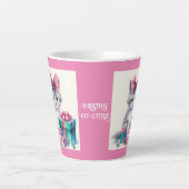 猫 カフェラテマグ (正面)