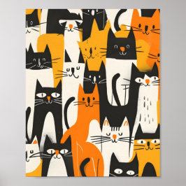 猫 😺 カブードル 💕 ポスター