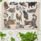 猫😸 キッチンタオル (折り畳み)