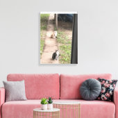 猫 キャンバスプリント (インサイチュ (リビング))