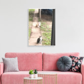 猫 キャンバスプリント (インサイチュ (リビング))
