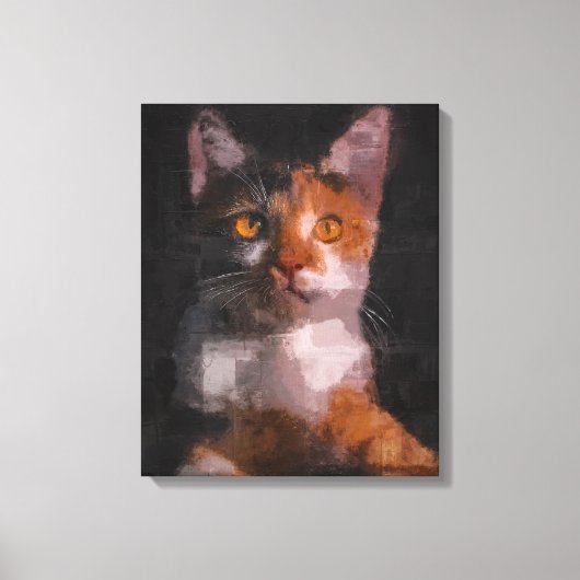 猫 キャンバスプリント (正面)