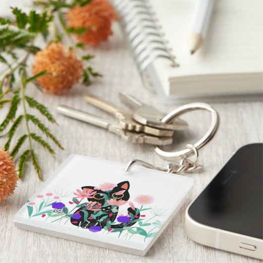 猫 キーホルダー (正面右)