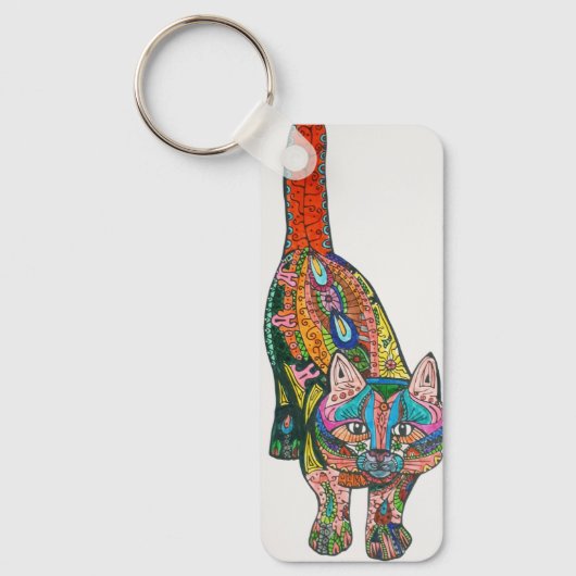 猫 キーホルダー (正面)