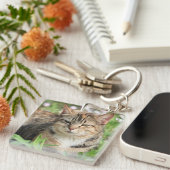 猫 キーホルダー (正面右)