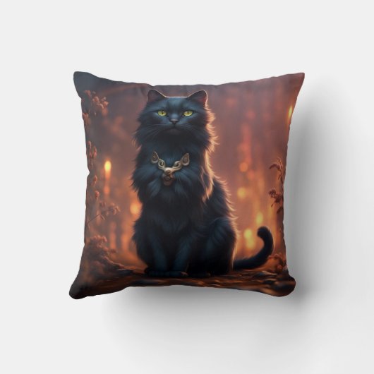 猫 クッション (裏面)