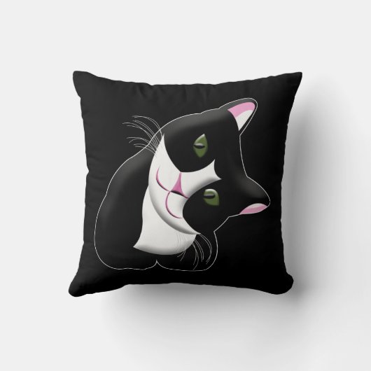 猫 クッション (裏面)