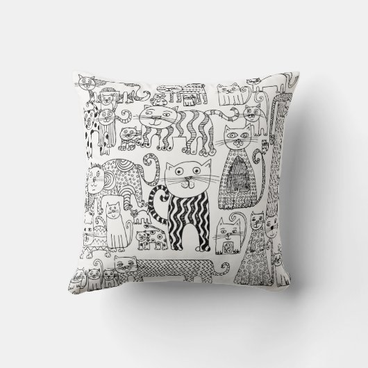 猫 クッション (裏面)